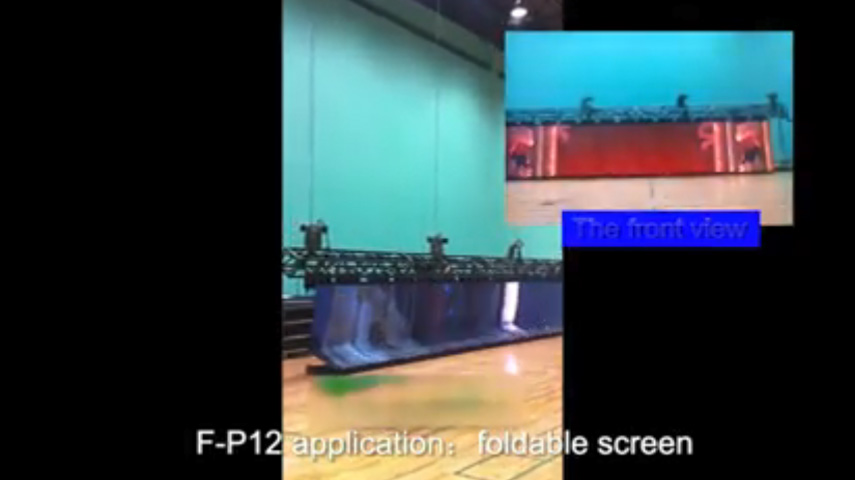 Guangzhou Liwan Gymnasium P12 Foldable Led Screen